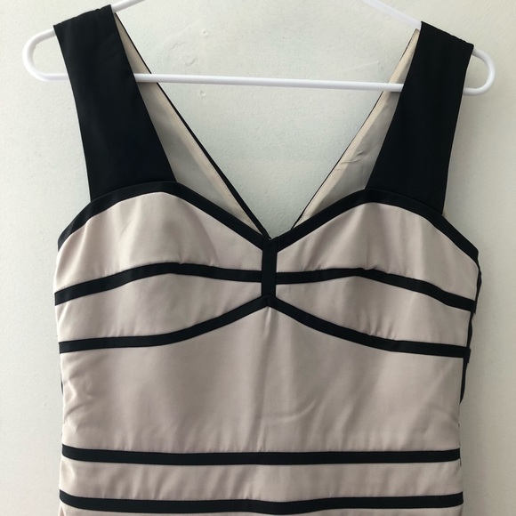 Vintage BCBC Generation Bodycon Nude and Black Dress - Picture 4 of 6